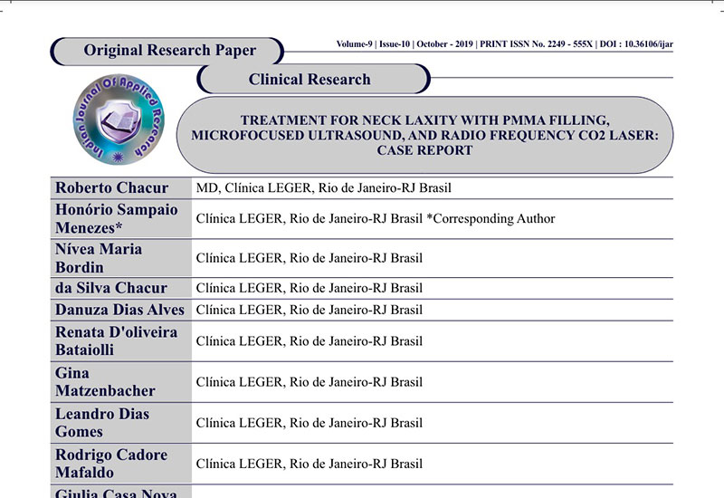 article about neck laxity by dr chacur