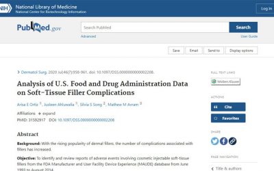 Preenchimento com PMMA tem risco inferior a 1%, diz estudo com dados do FDA