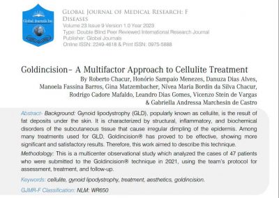 GoldIncision: uma abordagem multifatorial para o tratamento da celulite