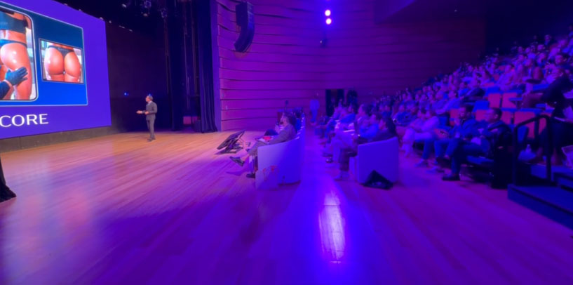 Dr Chacur palestra em Core sobre Harmonização Glútea com Dr Gabriel Almeida