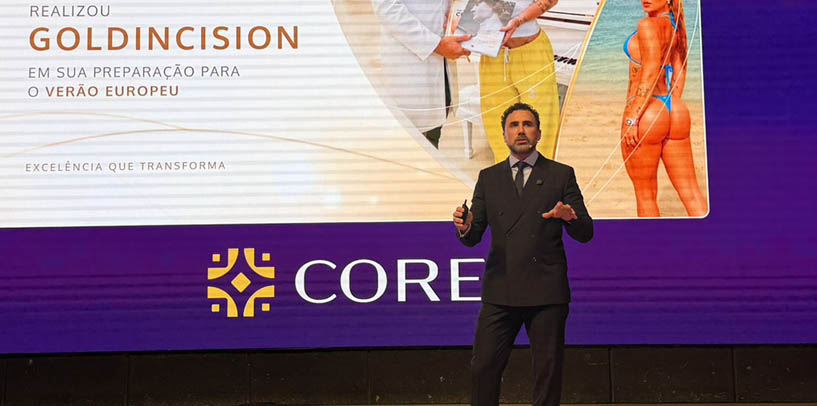 Dr Chacur como speaker sobre Harmonização glútea em evento do dr Gabriel Almeida